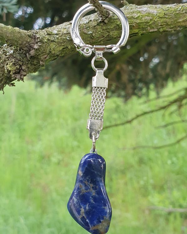 Klíčenka s příveskem z minerálu Lapis lazuli
